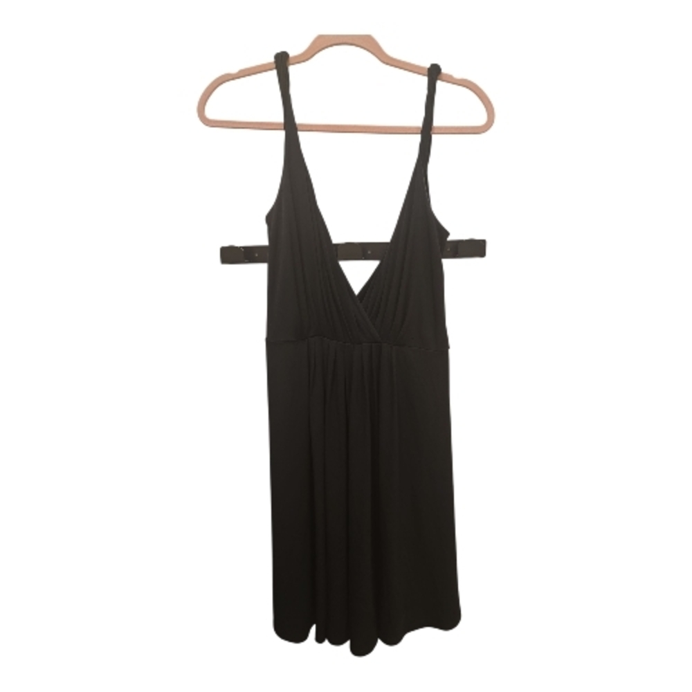 Express Black V-Neck Knit Dress • Stretchy & Flattering • Size M